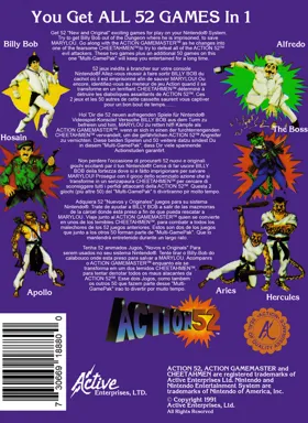 Action 52 (USA) (Rev A) (Unl) box cover back